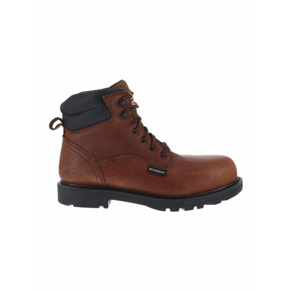 NEW IRON AGE men's hauler work & safety boot in brown